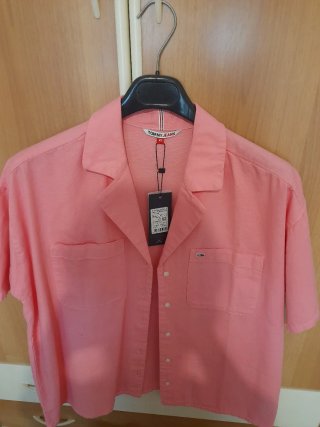 Camicia Tommy Hilfiger rosa XS