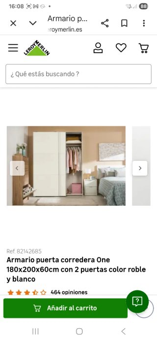Armadio a porte scorrevoli 180x200 bianco/noce