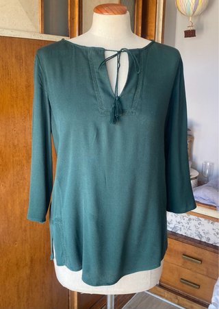 Blusa verde Massimo Dutti