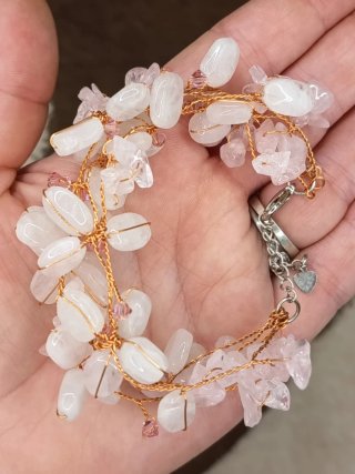 Pulsera Cuarzo Rosa