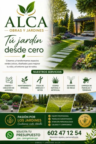 Servicios de Obras de Jardinería.