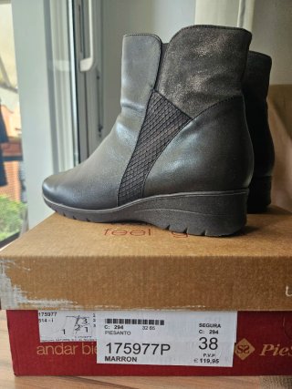 Botines Pie Santo Talla 38 Marrón