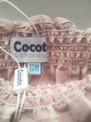 Braguita bebé Cocote cuadros rosa