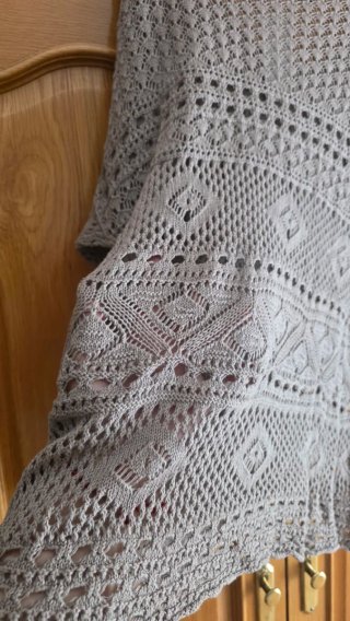 Jersey crochet beige talla XL