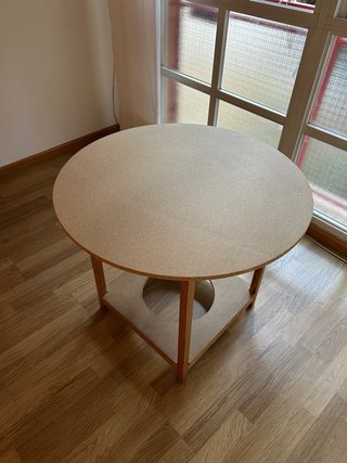 Mesa camilla redonda madera