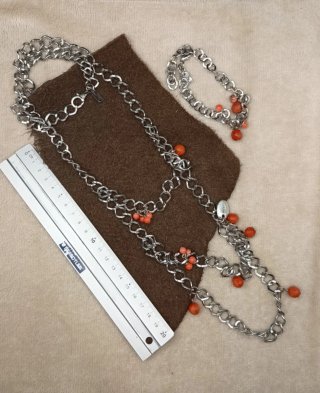 Conjunto Bisset Collar Largo y Pulsera