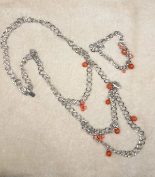 Conjunto Bisset Collar Largo y Pulsera