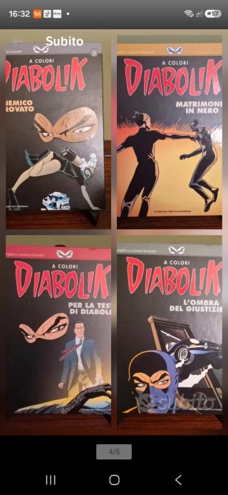 Diabolik a colori serie conpleta 10 volumi.
