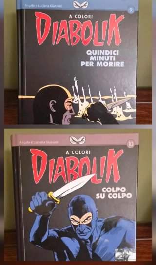 Diabolik a colori serie conpleta 10 volumi.