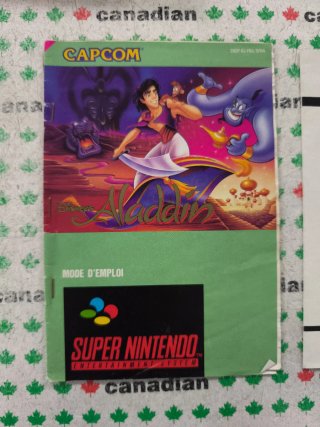 Aladdin SNES (Super Nintendo) Capcom