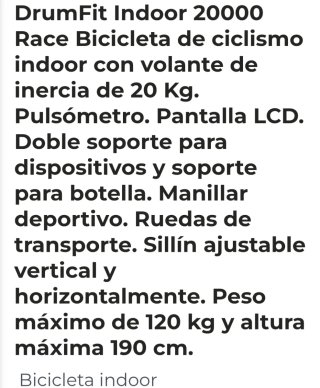 Bicicleta Estática Cecotec Indoorrace