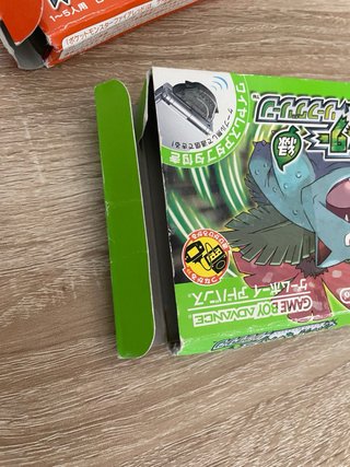 Cajas Pokémon Rojo Fuego y Verde Hoja GBA