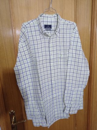 Camisa de lino Cortefiel a cuadros