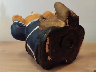 Porta monete in ceramica orso marinaio