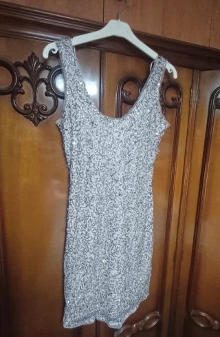 Vestido largo amarillo de fiesta