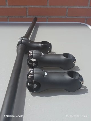 Pack CARBONO:Manillar 760mm + Potencia 80/90/100mm