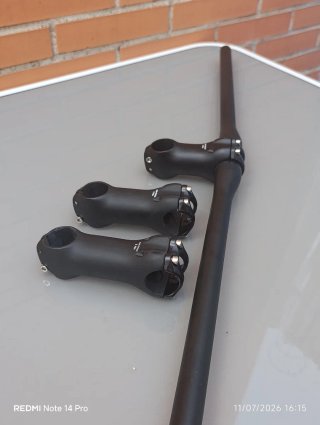 Pack CARBONO:Manillar 760mm + Potencia 80/90/100mm