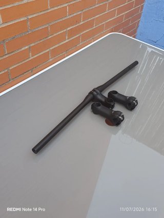 Pack CARBONO:Manillar 760mm + Potencia 80/90/100mm