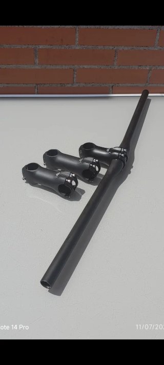 Pack CARBONO:Manillar 760mm + Potencia 80/90/100mm