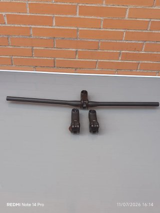 Pack CARBONO:Manillar 760mm + Potencia 80/90/100mm