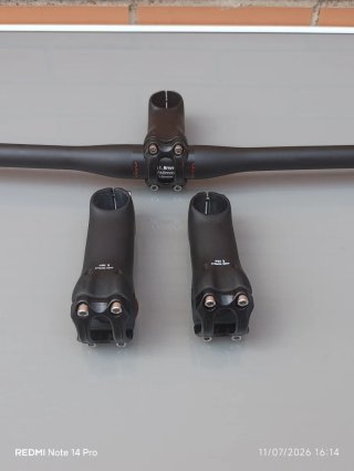 Pack CARBONO:Manillar 760mm + Potencia 80/90/100mm