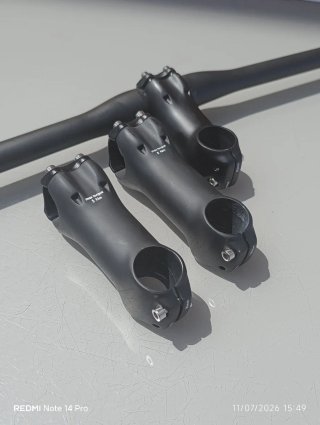Pack CARBONO:Manillar 760mm + Potencia 80/90/100mm