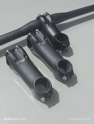 Pack CARBONO:Manillar 760mm + Potencia 80/90/100mm