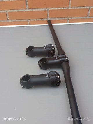 Pack CARBONO:Manillar 760mm + Potencia 80/90/100mm