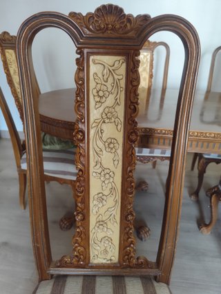 Mesa Comedor Ovalada y 6 Sillas clásico/vintage