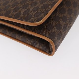 CELINE Macadam Canvas Shoulder Bag PVC Leather