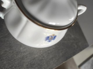 Azucarero Royal Kent Porcelana Fina Dorado