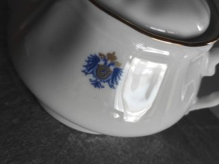 Azucarero Royal Kent Porcelana Fina Dorado