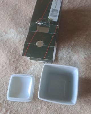 Caja pitillera / cigarrera vintage porcelana