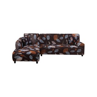 Fodera per divano chaise longue reversibile grigia
