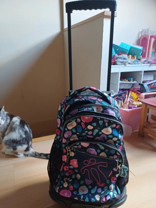 Mochila con ruedas Totó floral