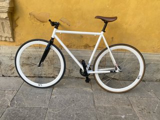 Bicicleta Fixie Blanca