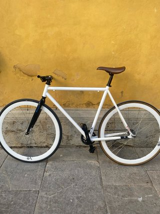 Bicicleta Fixie Blanca