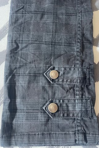 Pantalones cuadros grises Bershka Talla 32