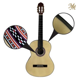 Guitarra Alma OS1 Modesto Malla Amplificada