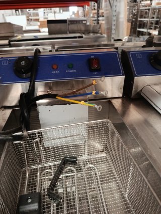 FREIDORA  DOBLE 10+10 5+5KW 220W MIRA MI PERFIL