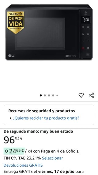 Microondas LG Smart Inverter con Grill