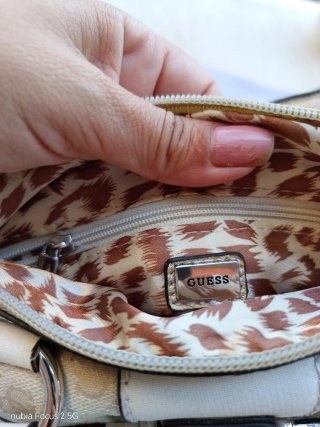 Borsa Guess Y2K Beige/Bianco