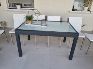 Tavolo da giardino allungabile in ferro