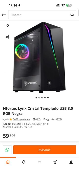 PC Gaming AMD Ryzen 7 5700G Nfortec