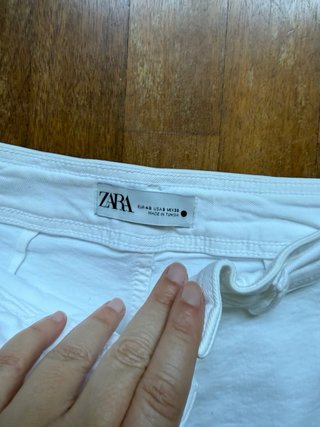 Vaqueros anchos Zara blancos mujer