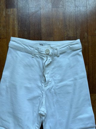 Vaqueros anchos Zara blancos mujer