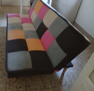 Divano letto patchwork moderno