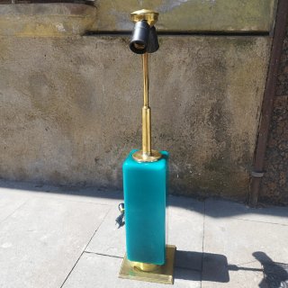 Lámpara Metalarte Dorada y Turquesa