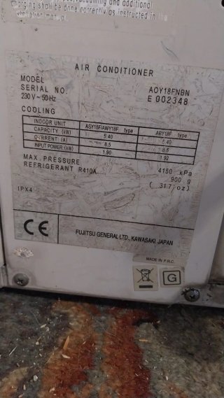 Aire Acondicionado Fujitsu R410A