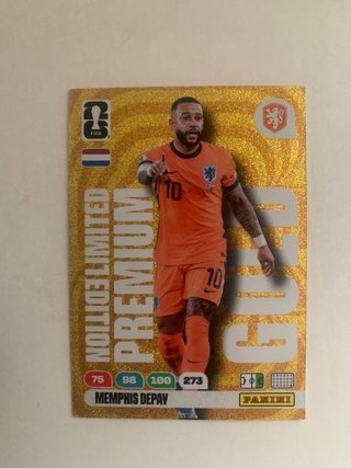 Cromo Memphis Depay Panini Gold Limited Edition